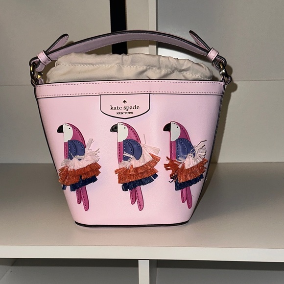 Kate Spade Pink Bag with Parrot Design - Picture 7 of 7